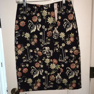 Ann Taylor embroidered skirt